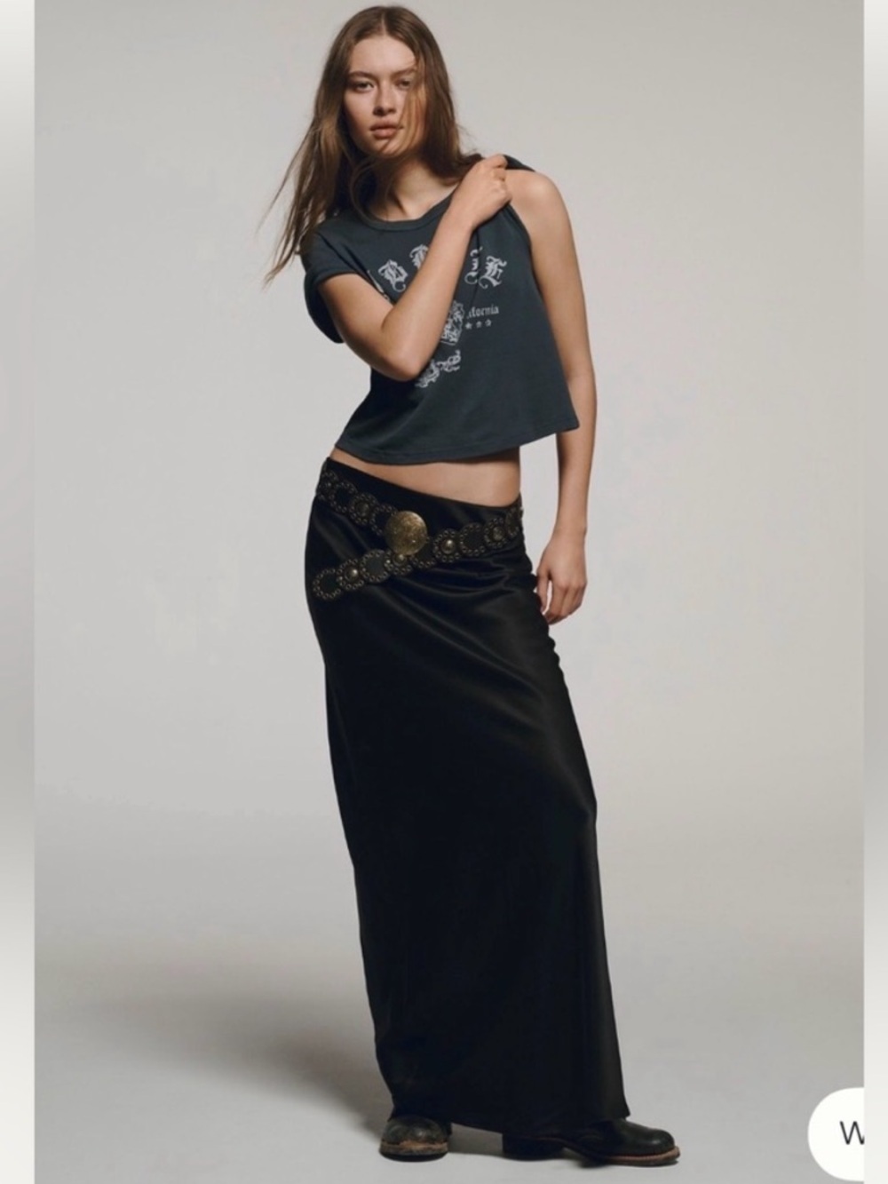 Anthropologie Tilda Maxi Slip Skirt NWT | black | Petite Small